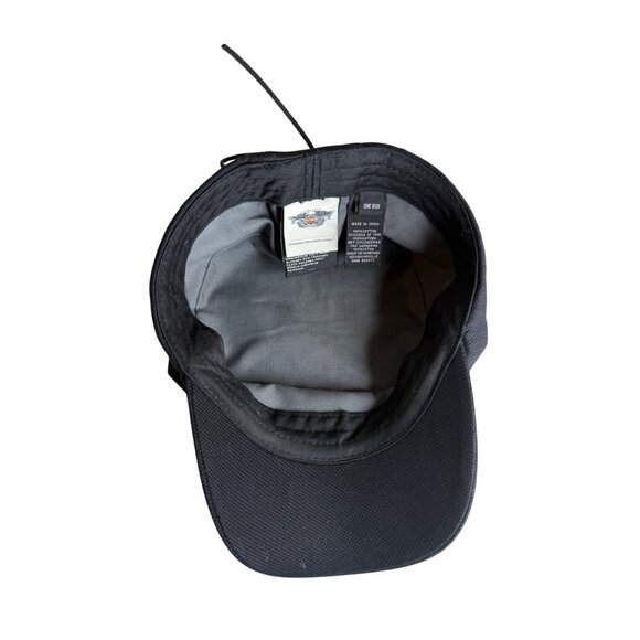 Harley Davidson Black Embroidered Lace Back Hat - Picture 7 of 7